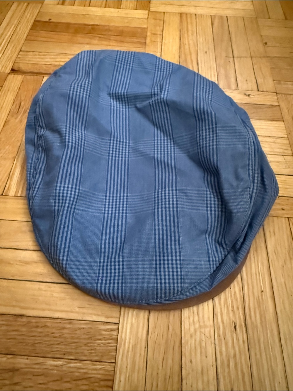 Vintage Nike golf newsboy Blue Plaid Driver Cap